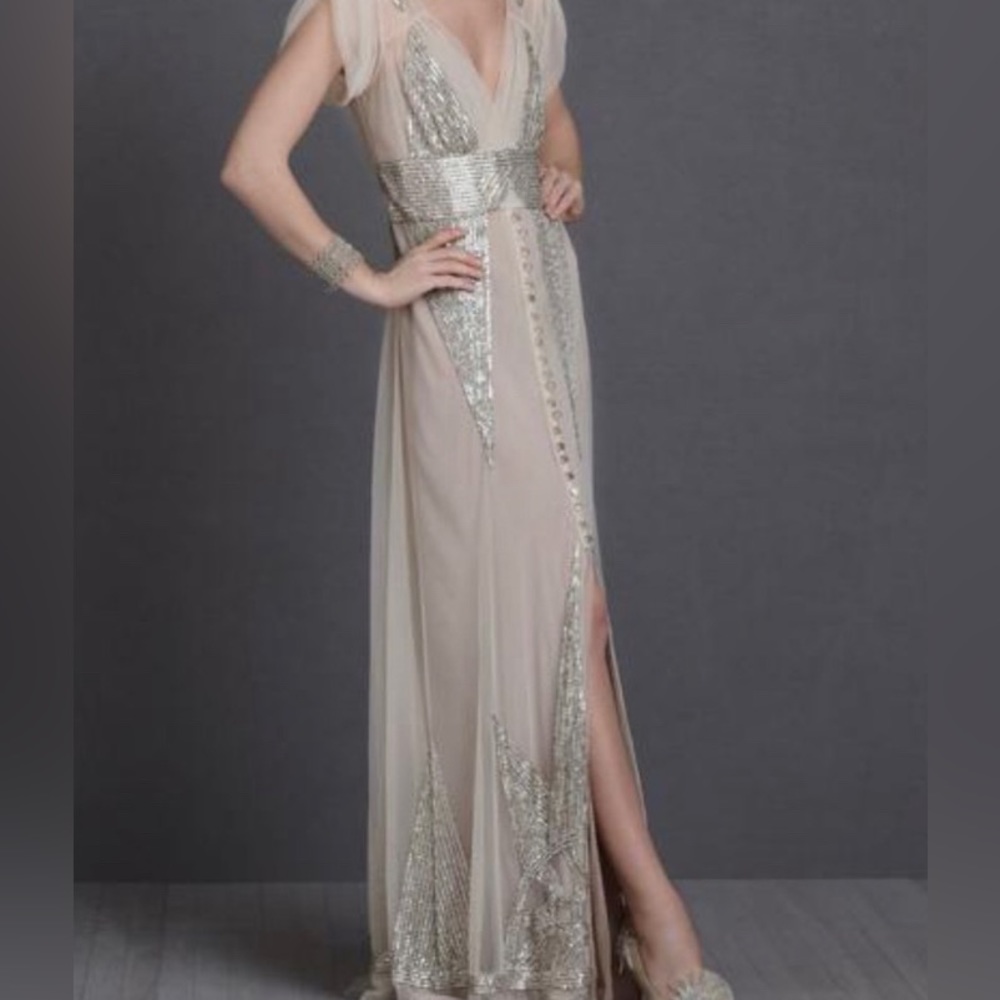 Anna Sui for BHLDN Aiguille Beaded sheer dress- stunner!!